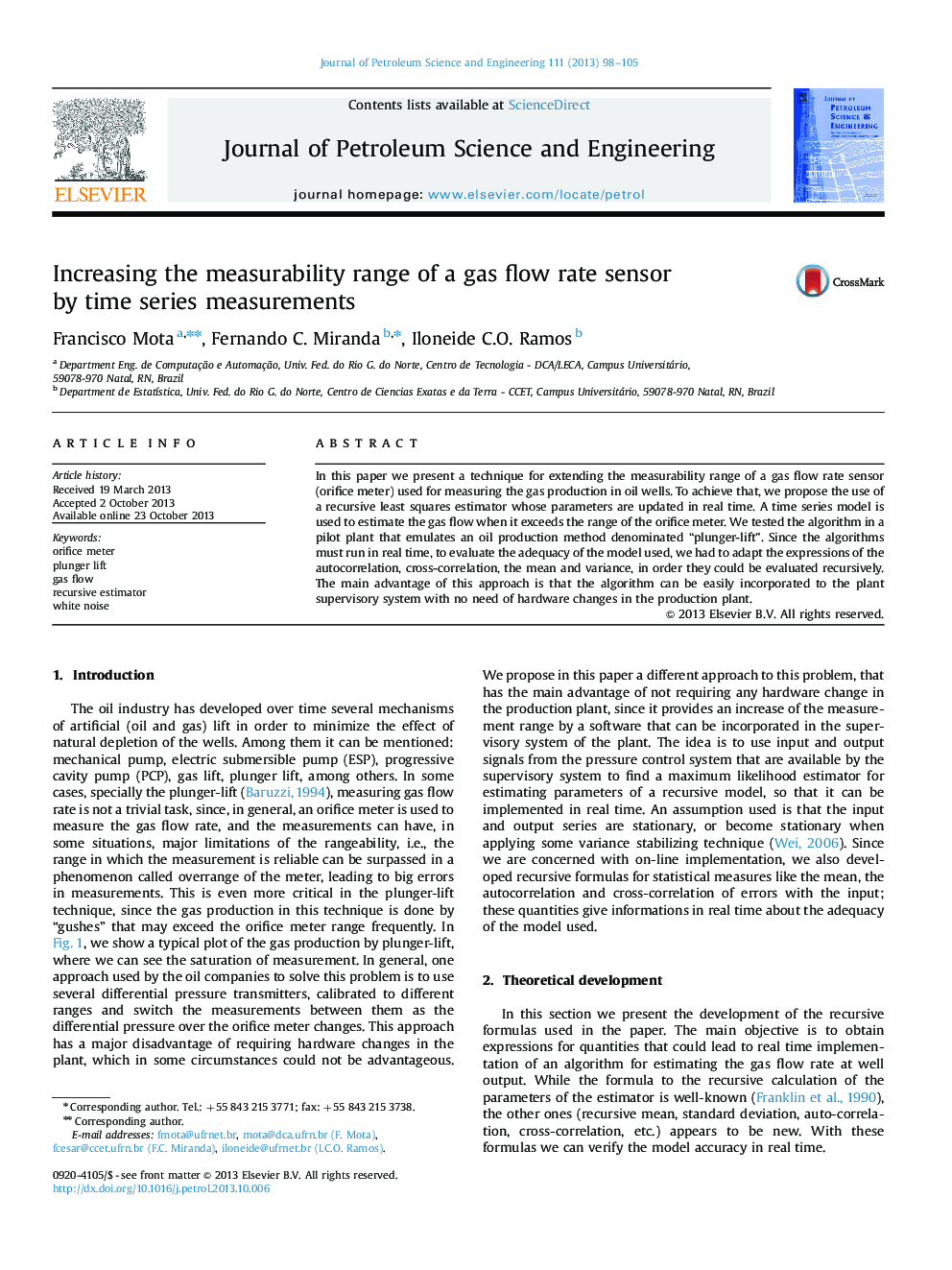 Increasing the measurability range of a gas flow rate sensor by time series measurements