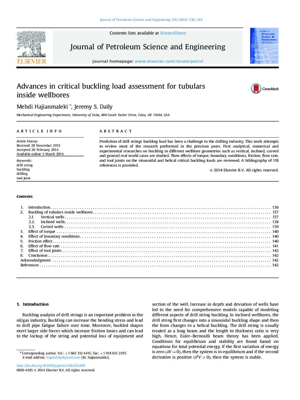 Advances in critical buckling load assessment for tubulars inside wellbores