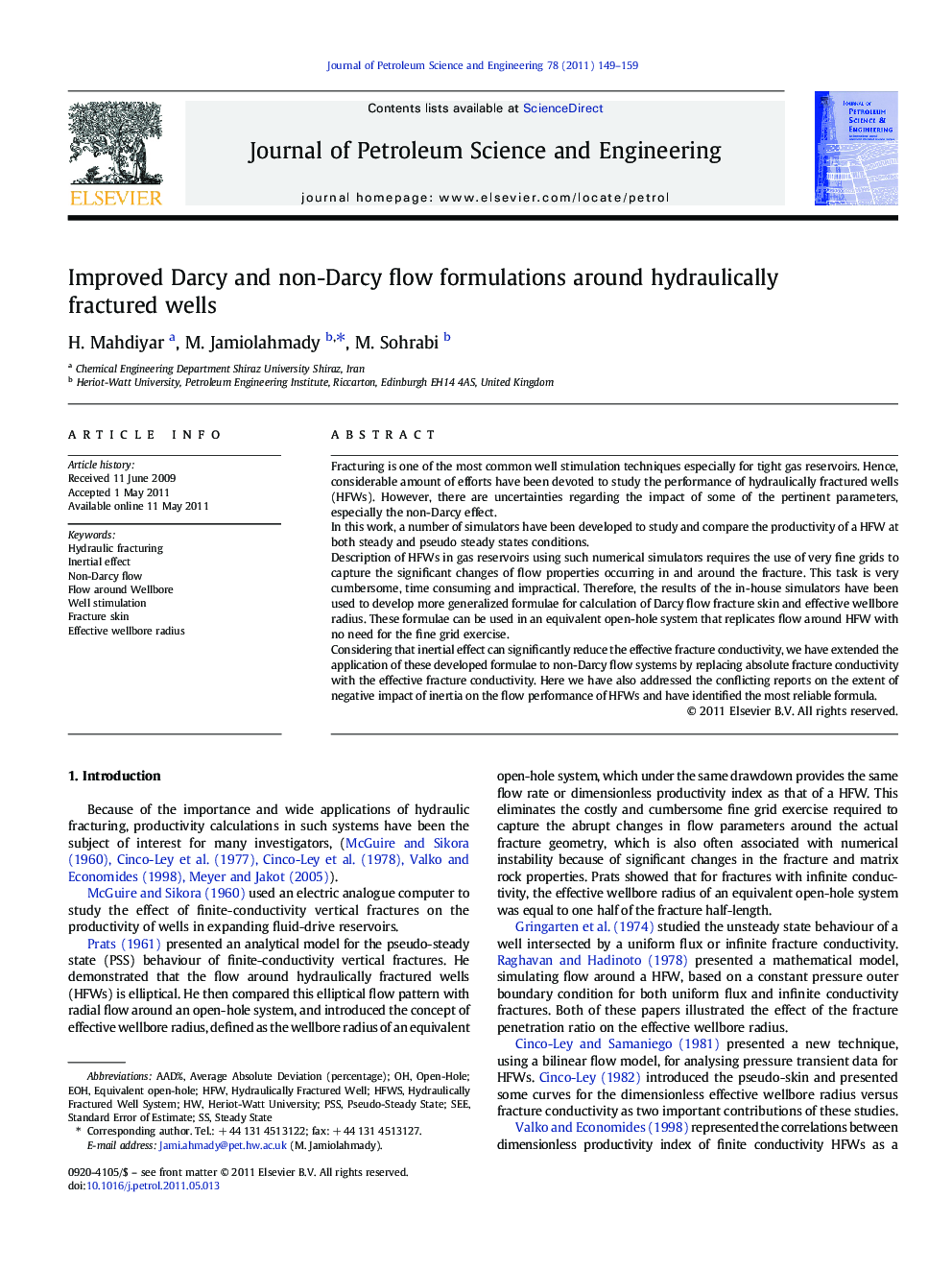 Improved Darcy and non-Darcy flow formulations around hydraulically fractured wells