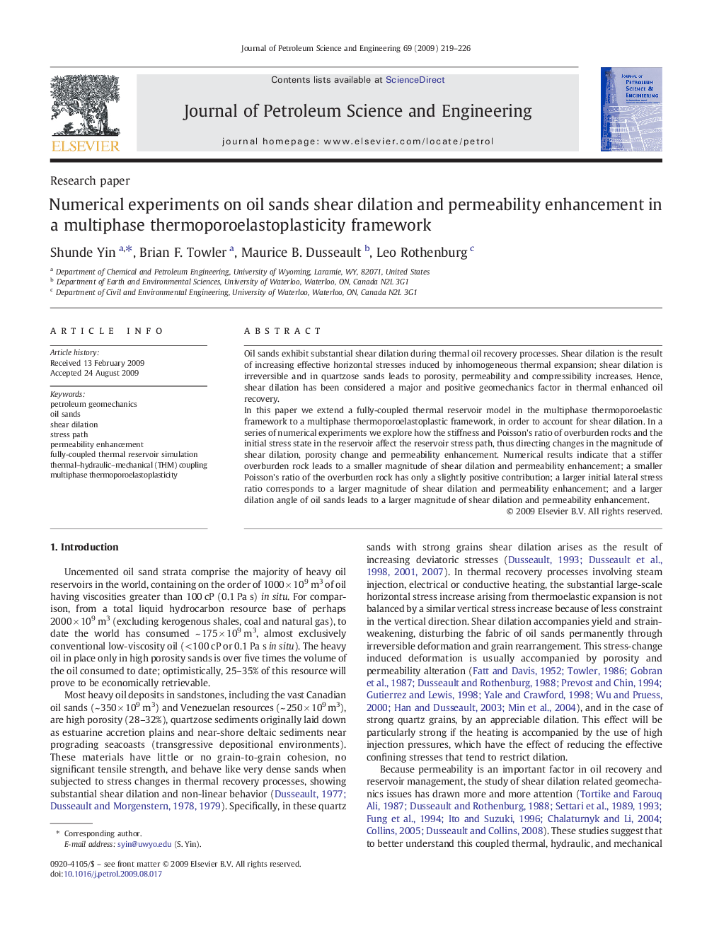 Numerical experiments on oil sands shear dilation and permeability enhancement in a multiphase thermoporoelastoplasticity framework