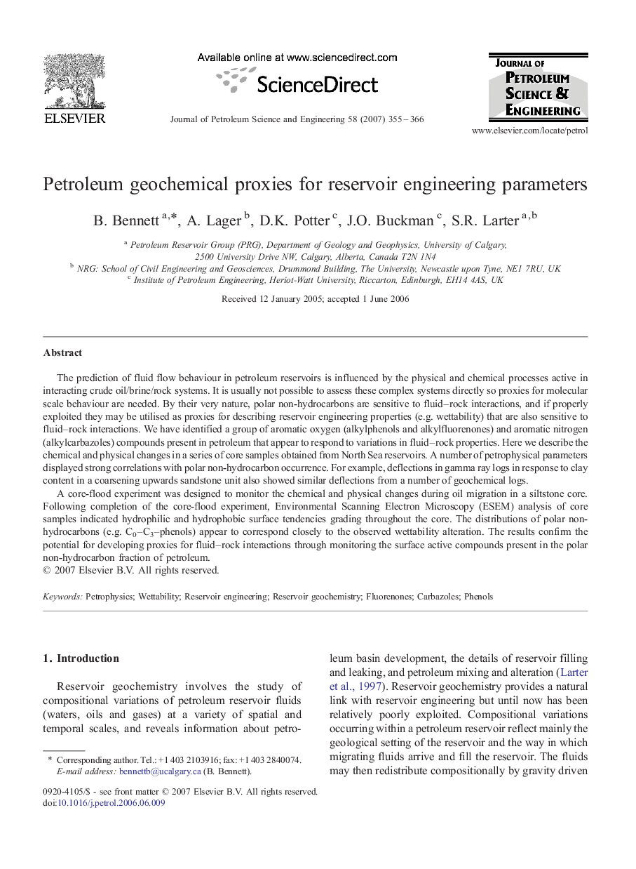 Petroleum geochemical proxies for reservoir engineering parameters