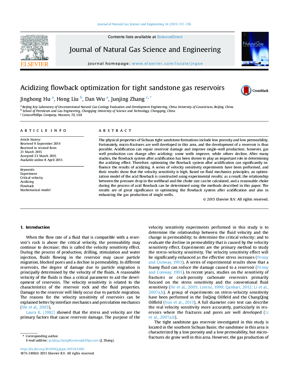 Acidizing flowback optimization for tight sandstone gas reservoirs