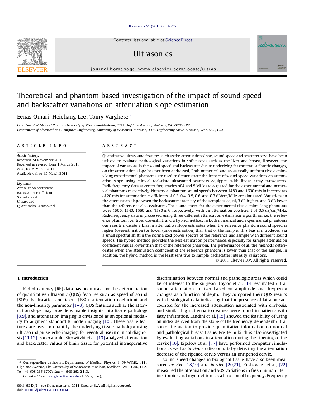 Theoretical and phantom based investigation of the impact of sound speed and backscatter variations on attenuation slope estimation