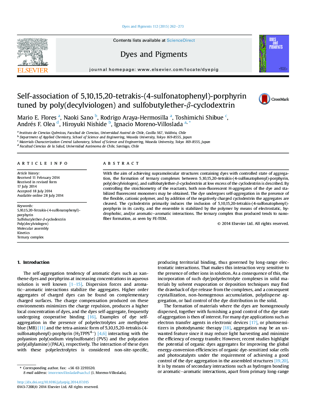 Self-association of 5,10,15,20-tetrakis-(4-sulfonatophenyl)-porphyrin tuned by poly(decylviologen) and sulfobutylether-β-cyclodextrin