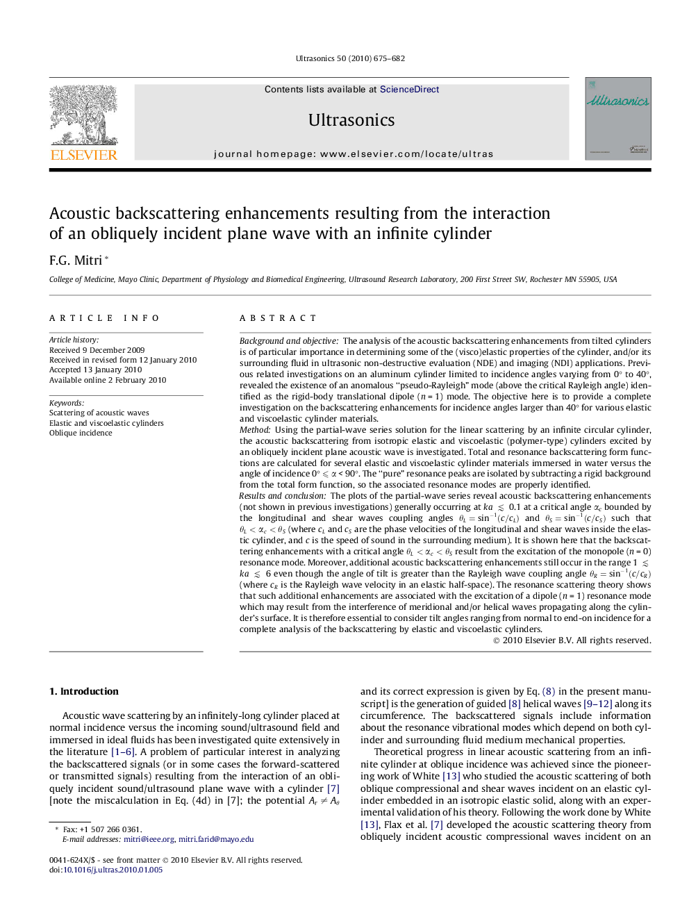 Acoustic backscattering enhancements resulting from the interaction of an obliquely incident plane wave with an infinite cylinder