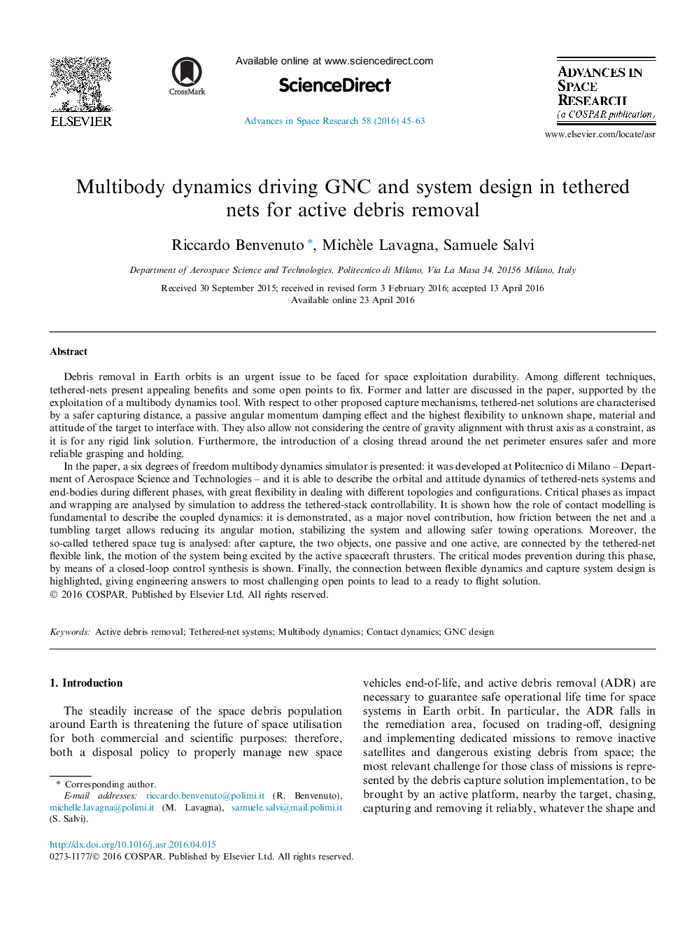 Multibody dynamics driving GNC and system design in tethered nets for active debris removal