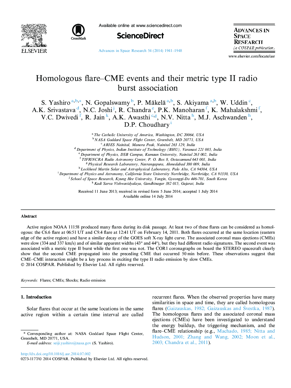 Homologous flare–CME events and their metric type II radio burst association