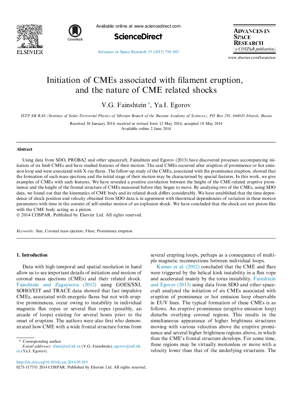 Initiation of CMEs associated with filament eruption, and the nature of CME related shocks