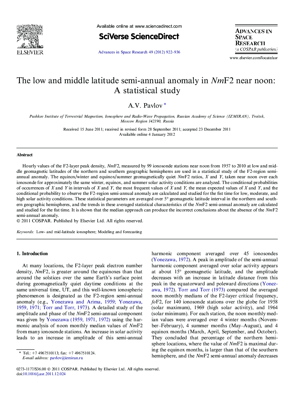 The low and middle latitude semi-annual anomaly in NmF2 near noon: A statistical study