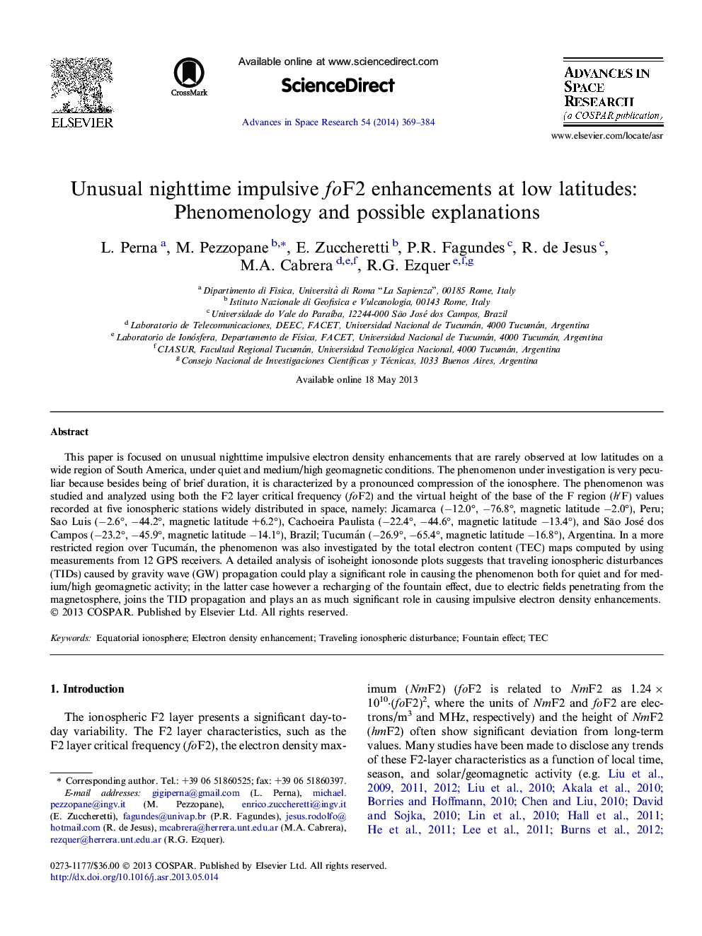 Unusual nighttime impulsive foF2 enhancements at low latitudes: Phenomenology and possible explanations
