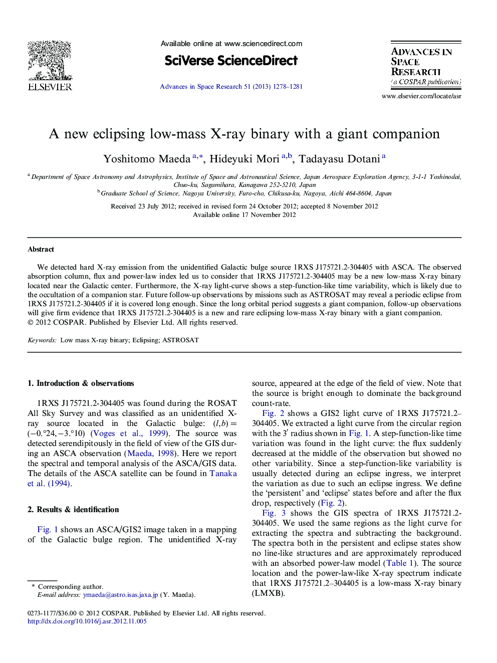 A new eclipsing low-mass X-ray binary with a giant companion