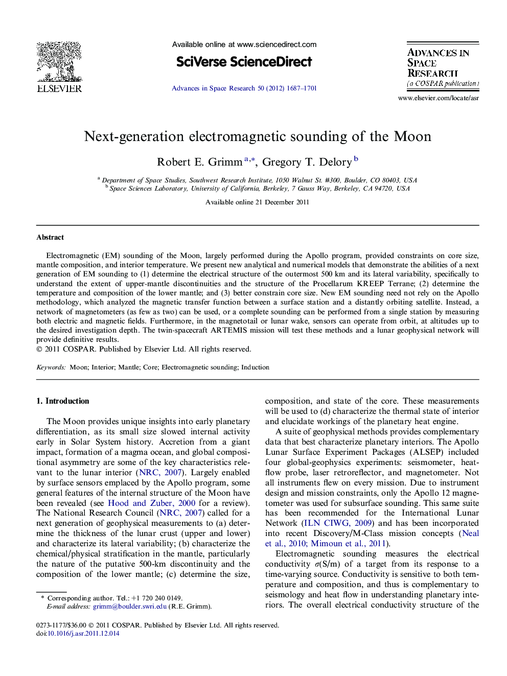 Next-generation electromagnetic sounding of the Moon