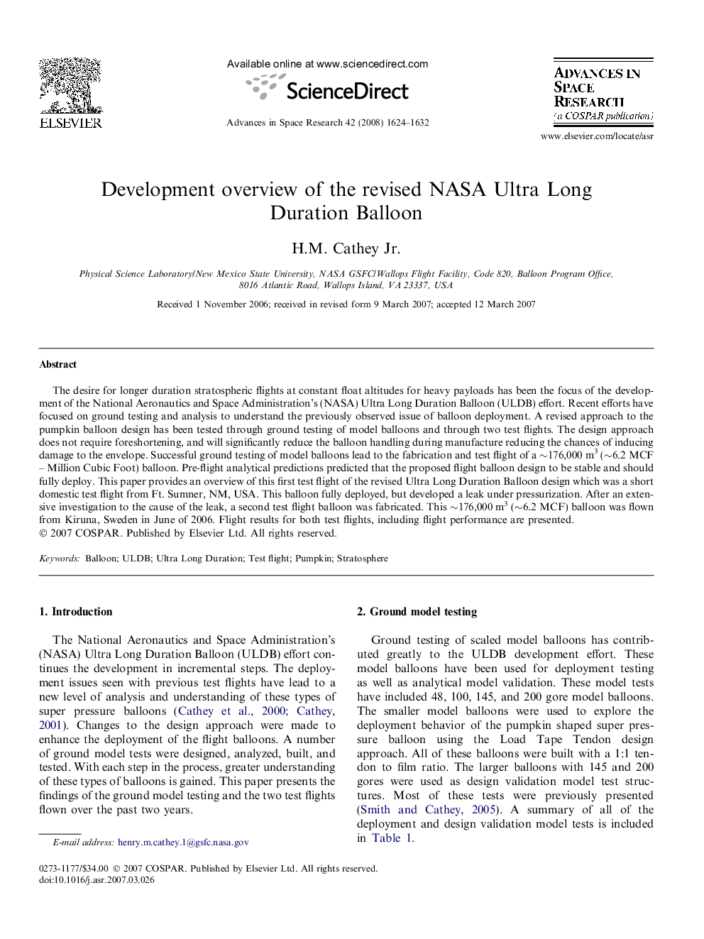 Development overview of the revised NASA Ultra Long Duration Balloon