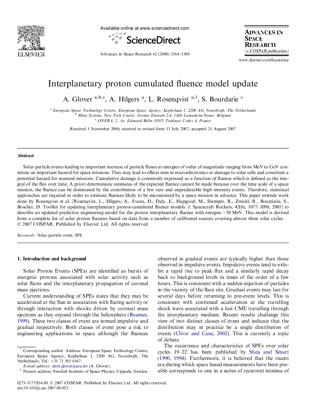 Interplanetary proton cumulated fluence model update