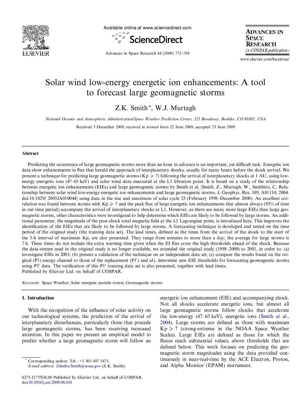 Solar wind low-energy energetic ion enhancements: A tool to forecast large geomagnetic storms