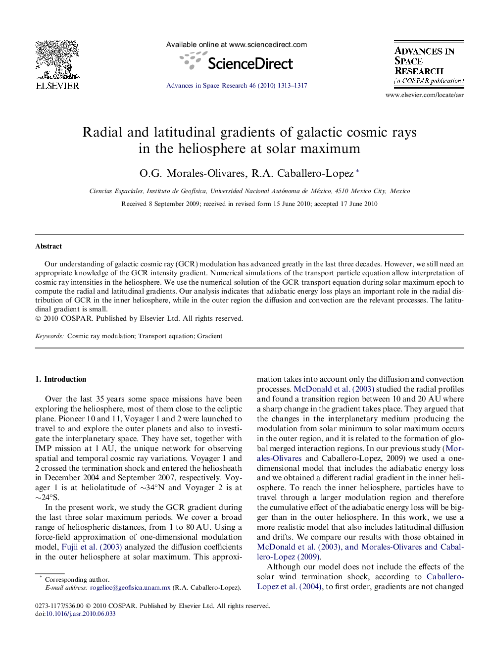 Radial and latitudinal gradients of galactic cosmic rays in the heliosphere at solar maximum