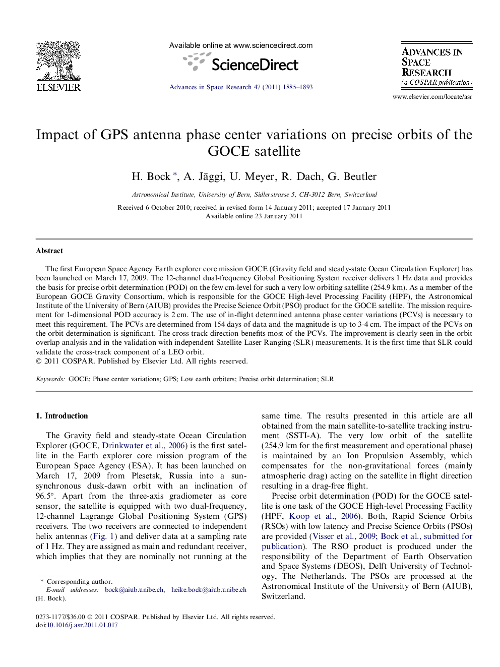 Impact of GPS antenna phase center variations on precise orbits of the GOCE satellite