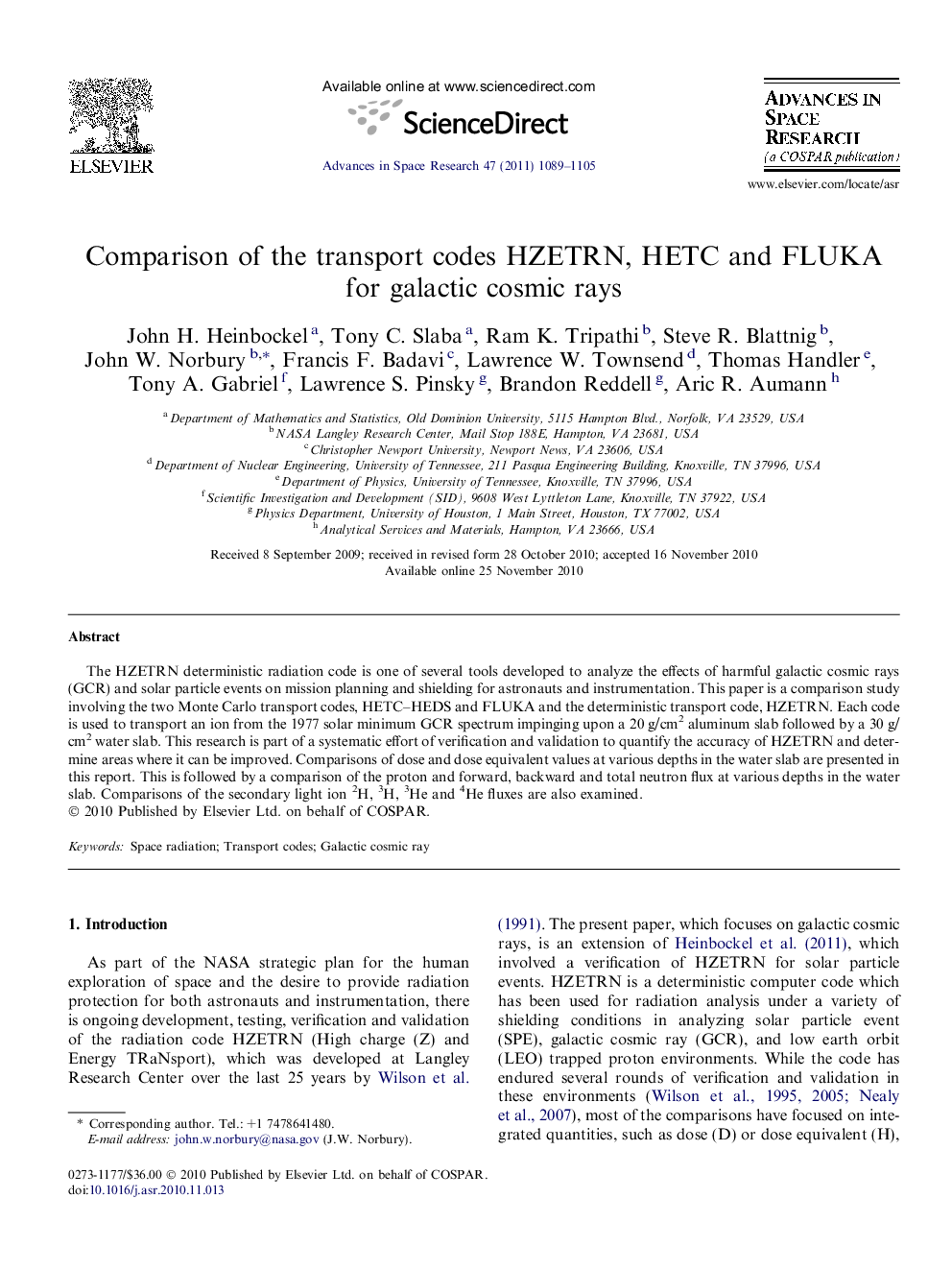 Comparison of the transport codes HZETRN, HETC and FLUKA for galactic cosmic rays