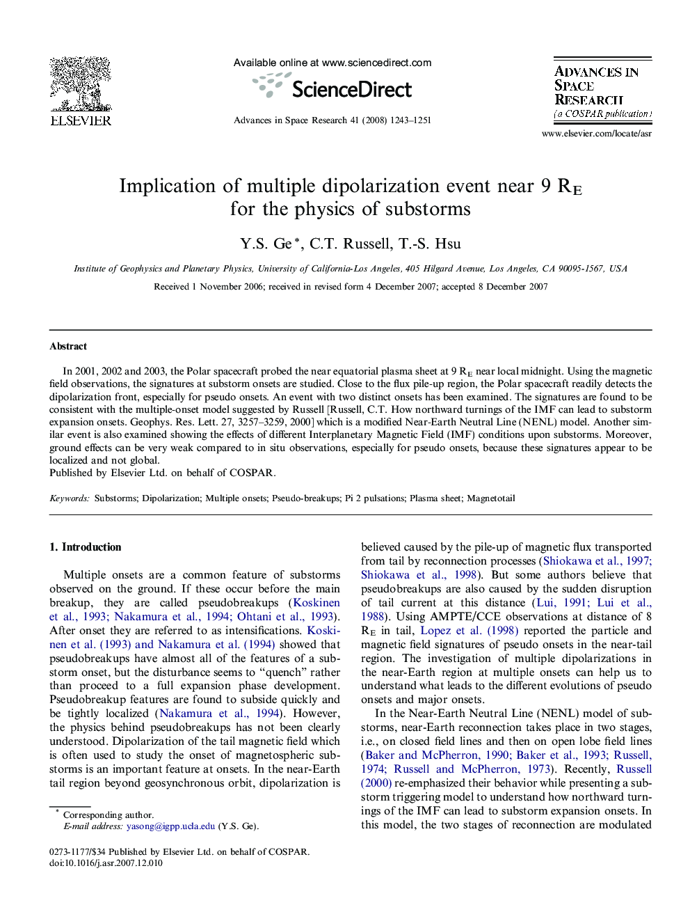 Implication of multiple dipolarization event near 9 RE for the physics of substorms