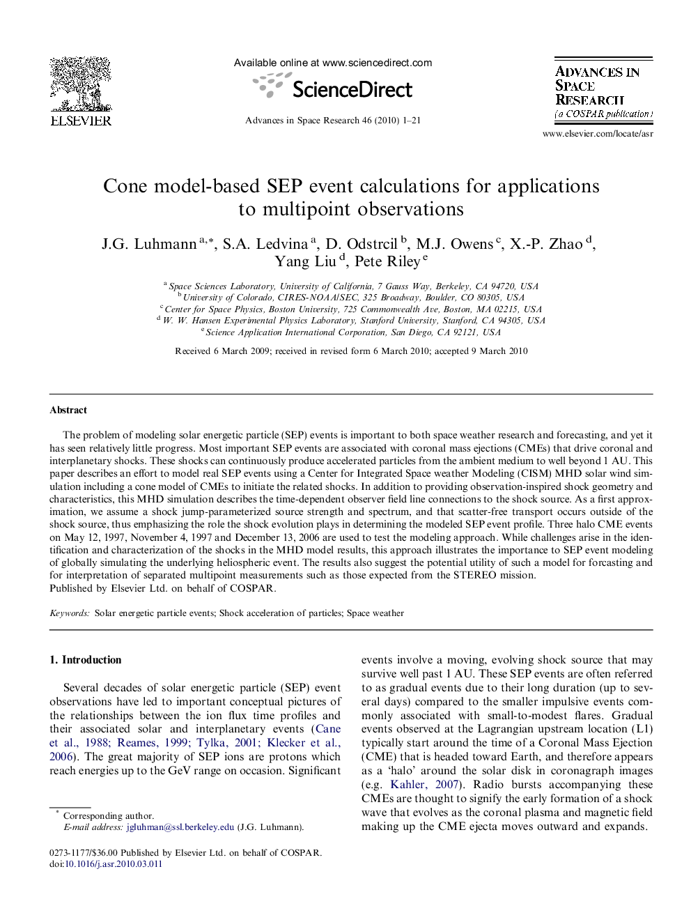 Cone model-based SEP event calculations for applications to multipoint observations