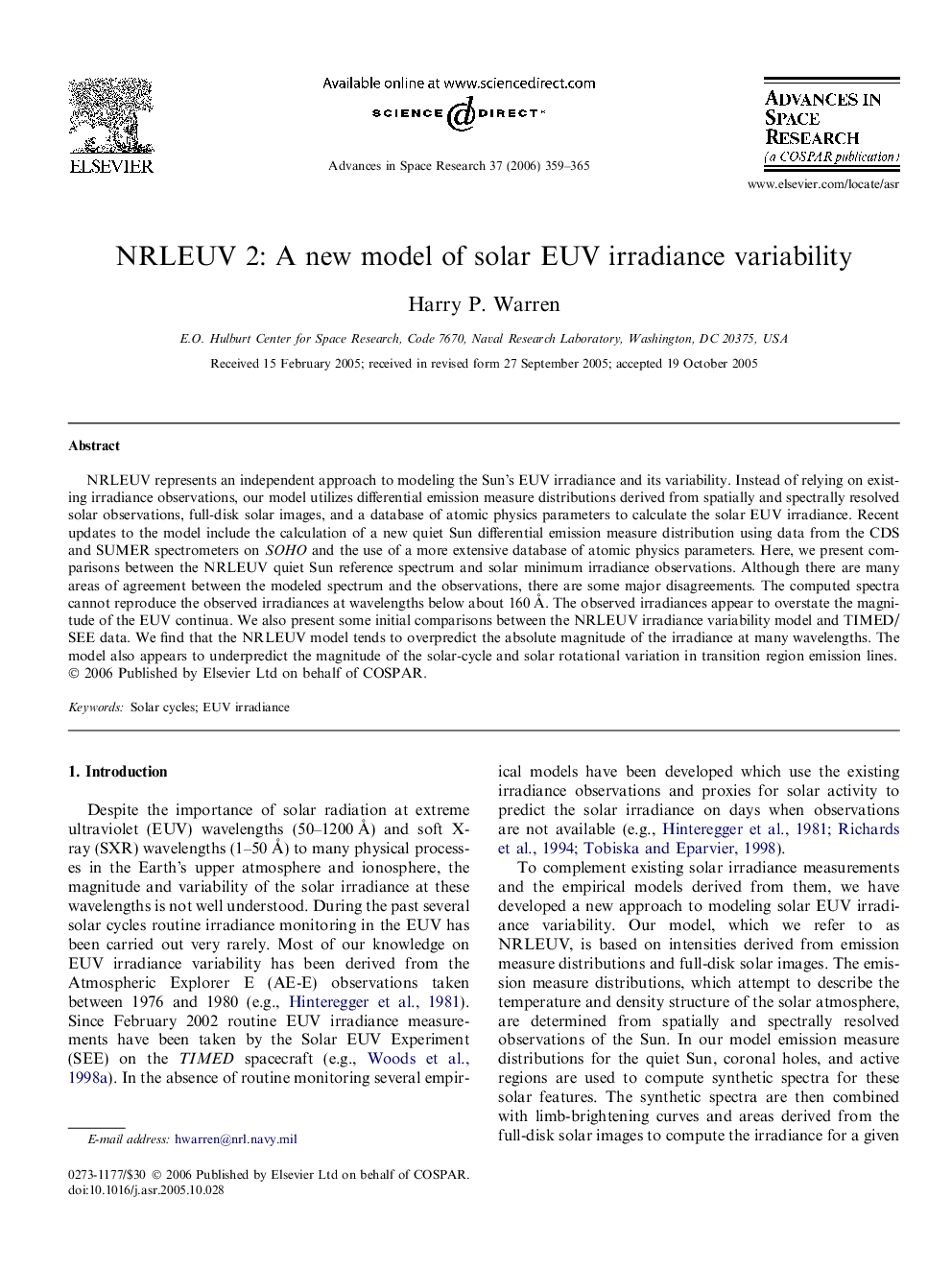 NRLEUV 2: A new model of solar EUV irradiance variability