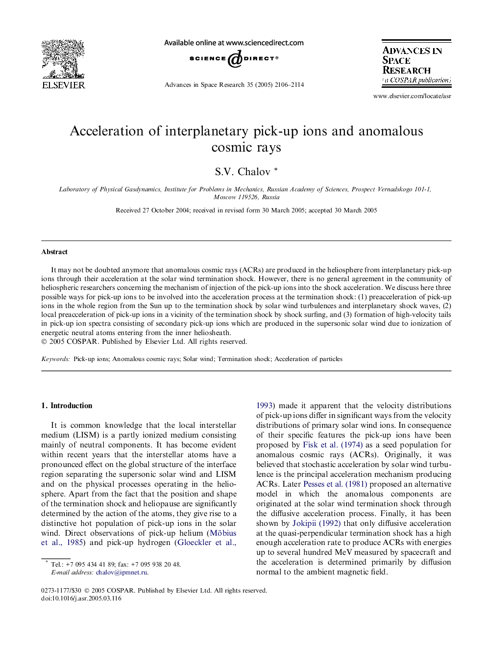 Acceleration of interplanetary pick-up ions and anomalous cosmic rays