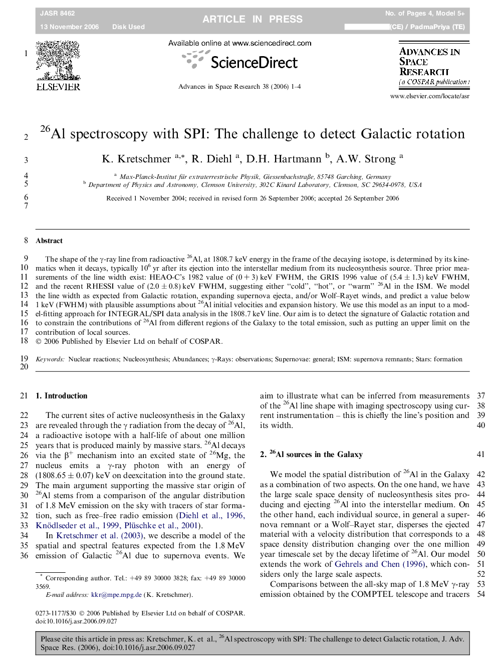 26Al spectroscopy with SPI: The challenge to detect Galactic rotation