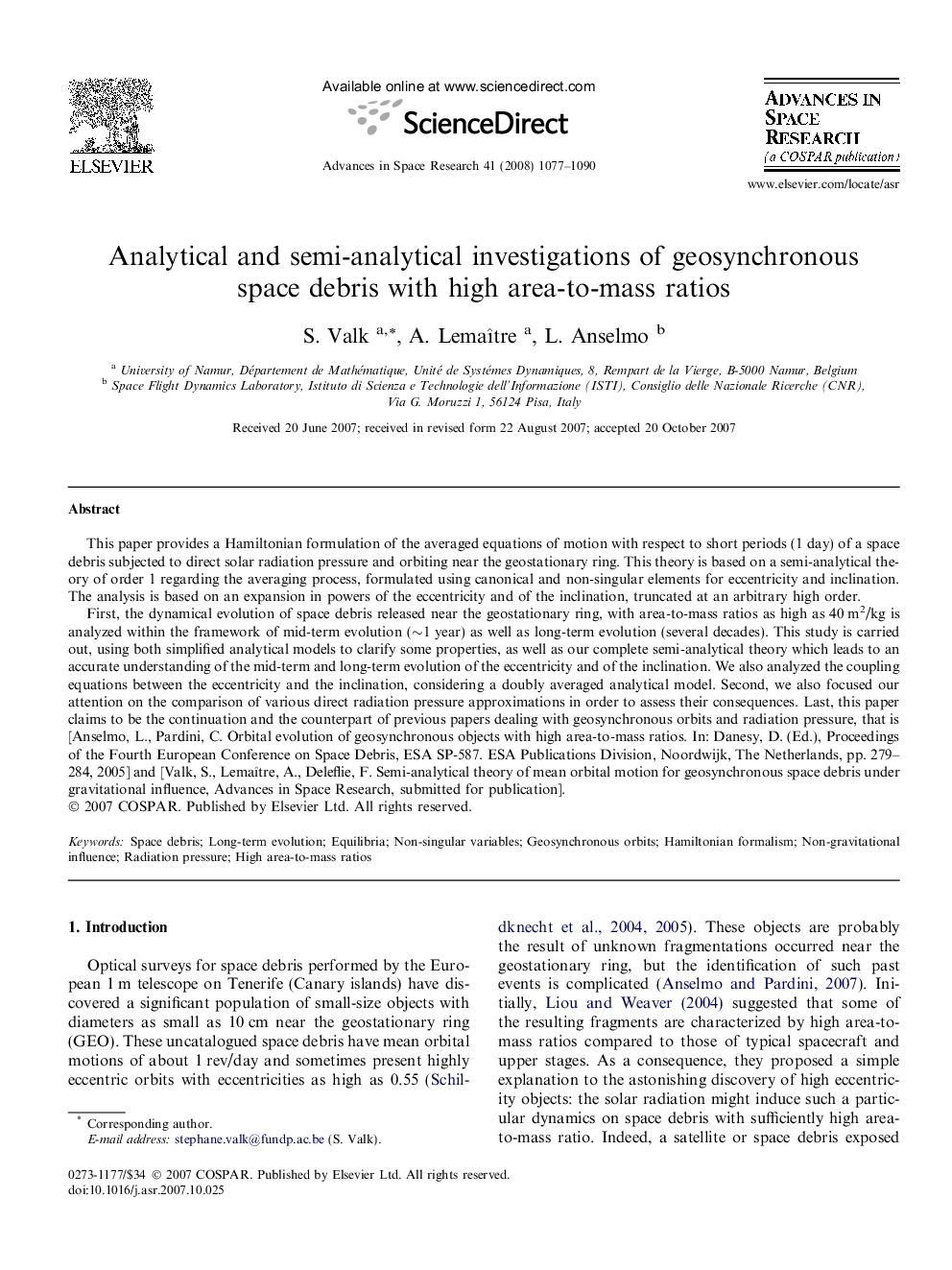 Analytical and semi-analytical investigations of geosynchronous space debris with high area-to-mass ratios