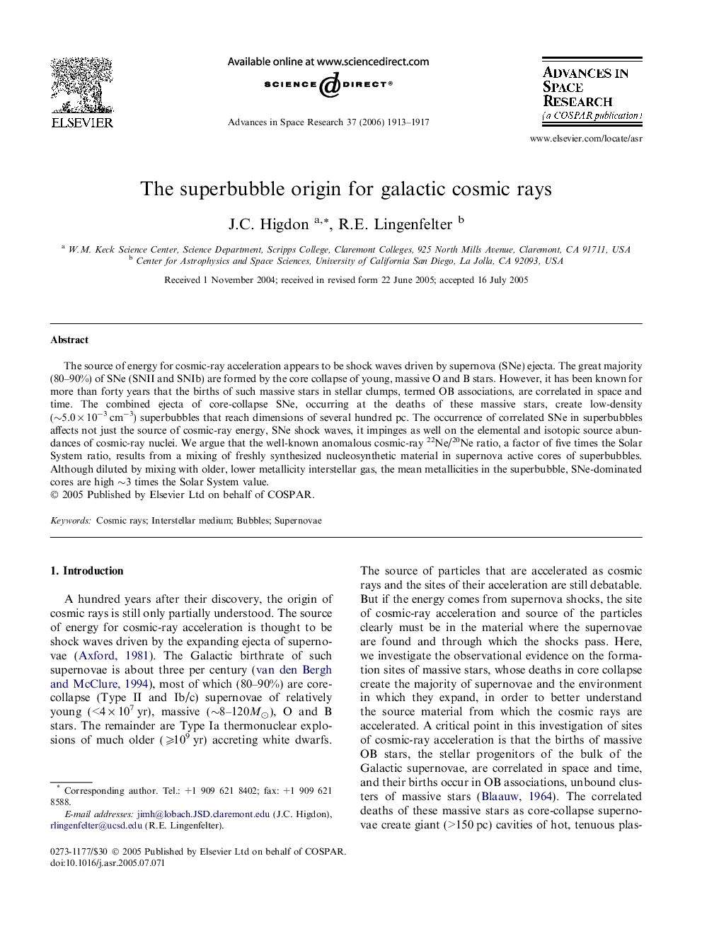 The superbubble origin for galactic cosmic rays