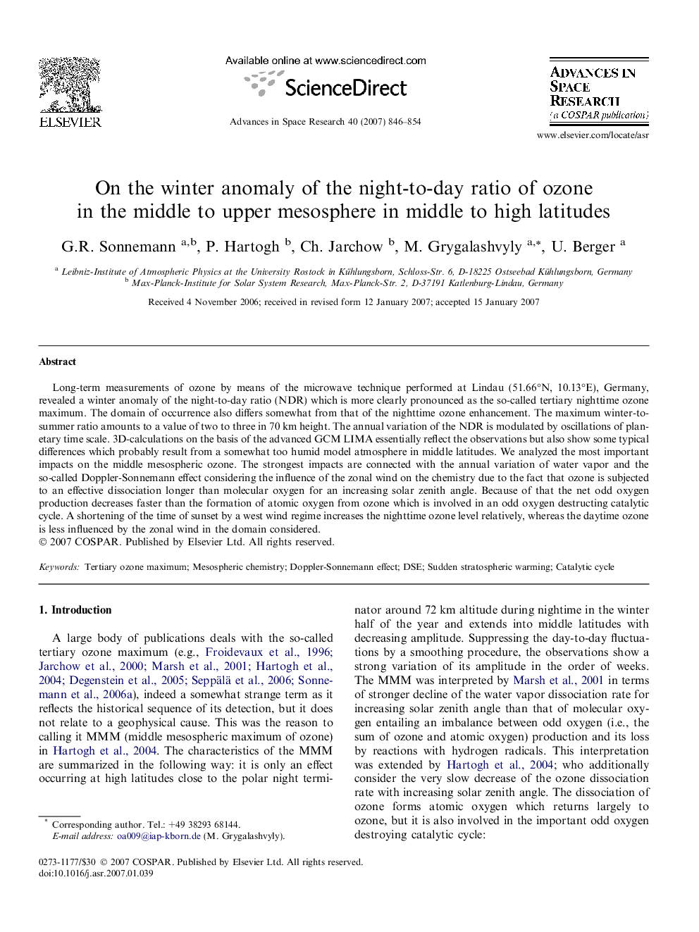 On the winter anomaly of the night-to-day ratio of ozone in the middle to upper mesosphere in middle to high latitudes