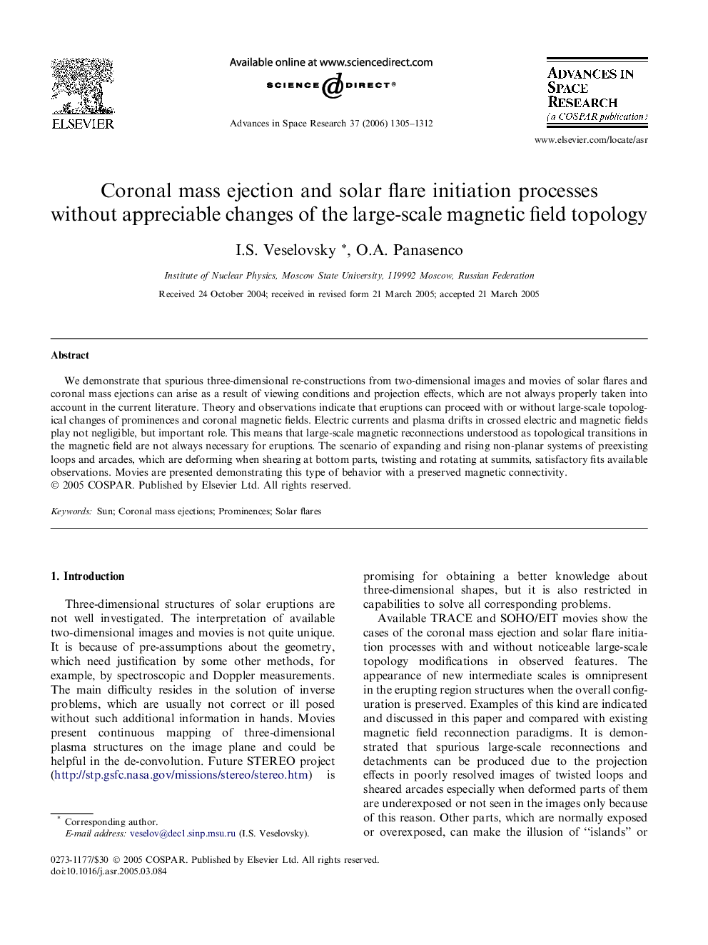 Coronal mass ejection and solar flare initiation processes without appreciable changes of the large-scale magnetic field topology