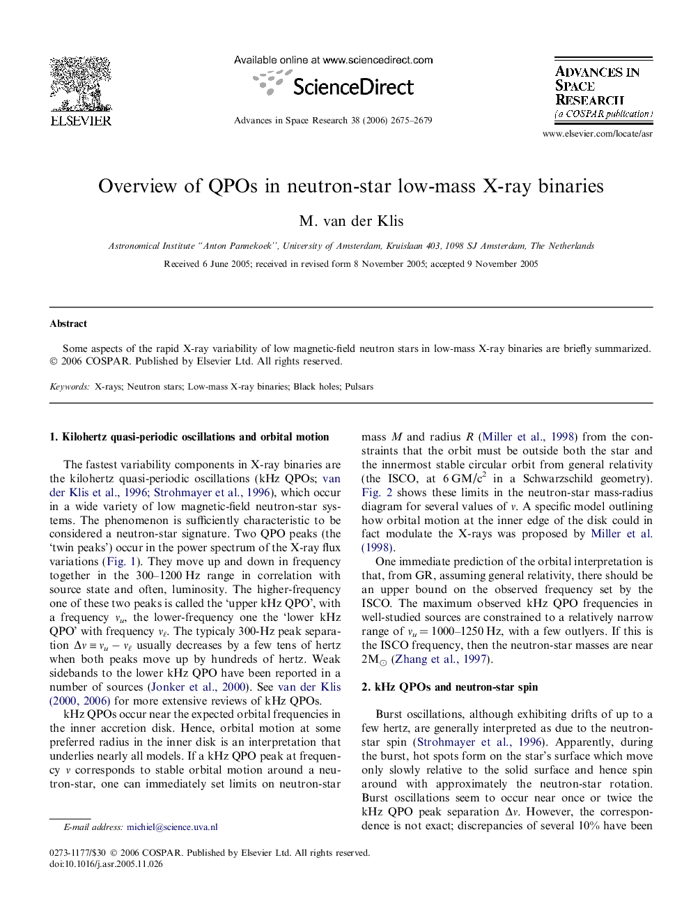 Overview of QPOs in neutron-star low-mass X-ray binaries