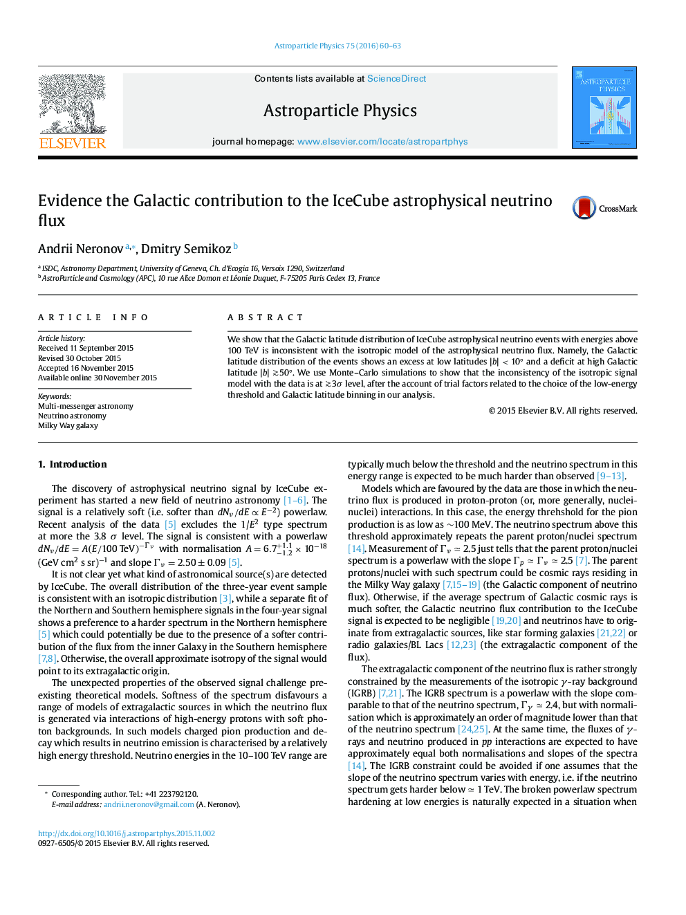 Evidence the Galactic contribution to the IceCube astrophysical neutrino flux