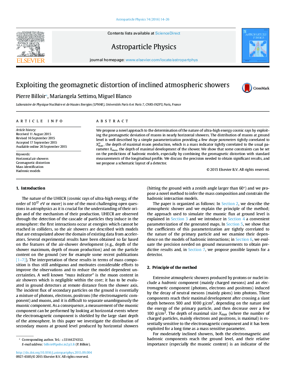 Exploiting the geomagnetic distortion of inclined atmospheric showers