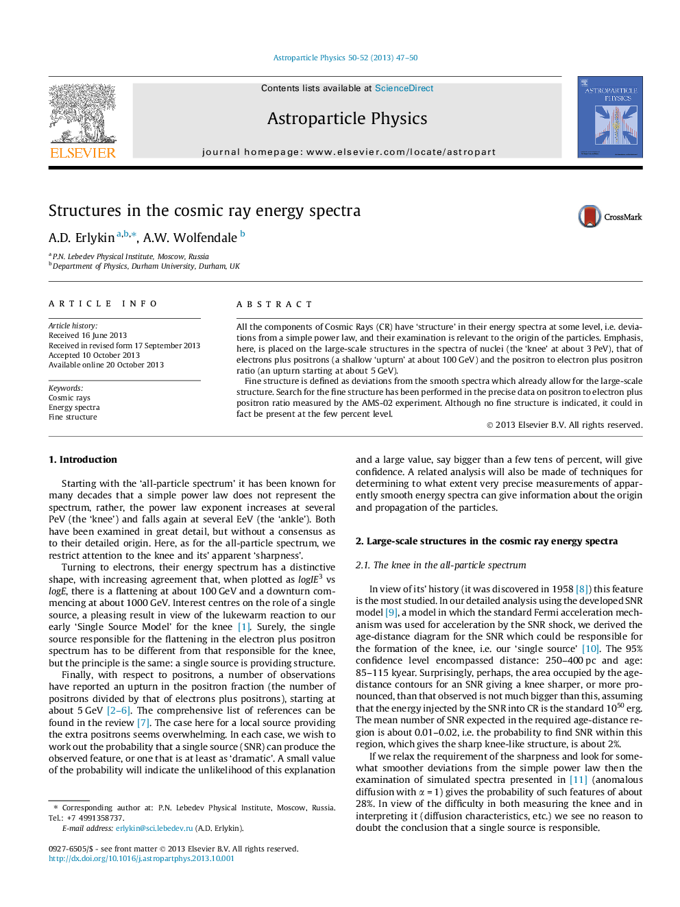 Structures in the cosmic ray energy spectra