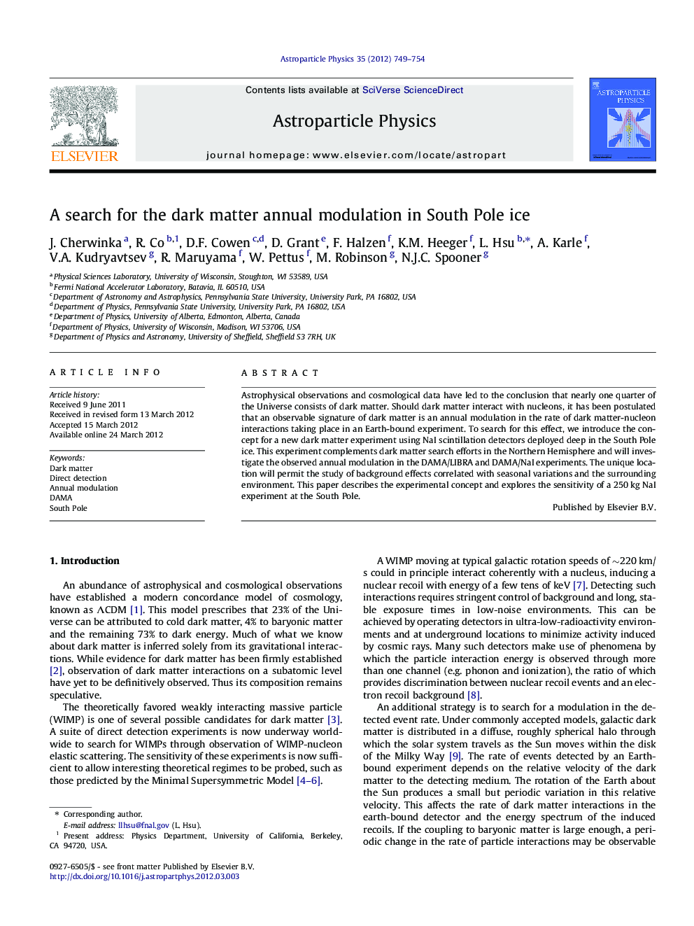 A search for the dark matter annual modulation in South Pole ice