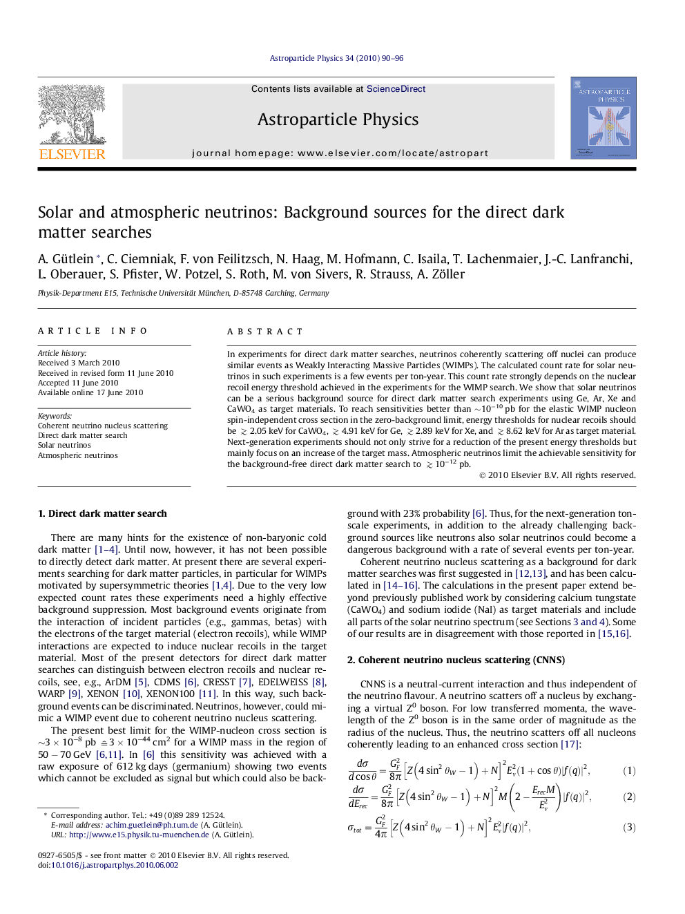 Solar and atmospheric neutrinos: Background sources for the direct dark matter searches