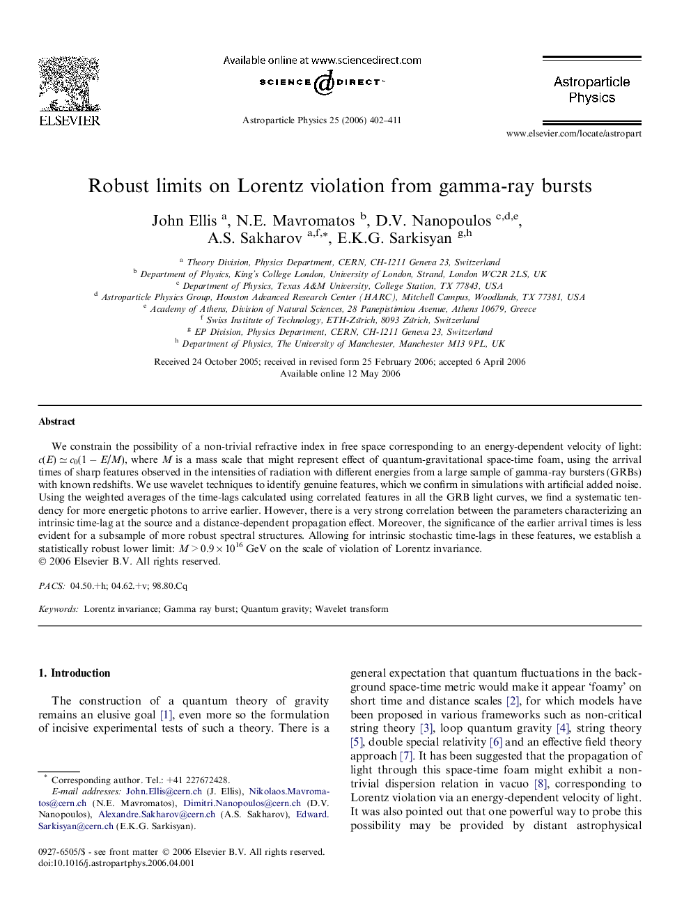 Robust limits on Lorentz violation from gamma-ray bursts