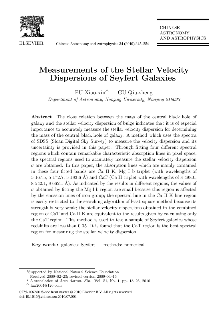 Measurements of the Stellar Velocity Dispersions of Seyfert Galaxies 