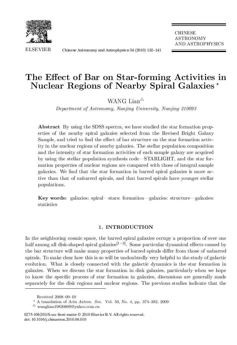 The Effect of Bar on Star-forming Activities in Nuclear Regions of Nearby Spiral Galaxies 