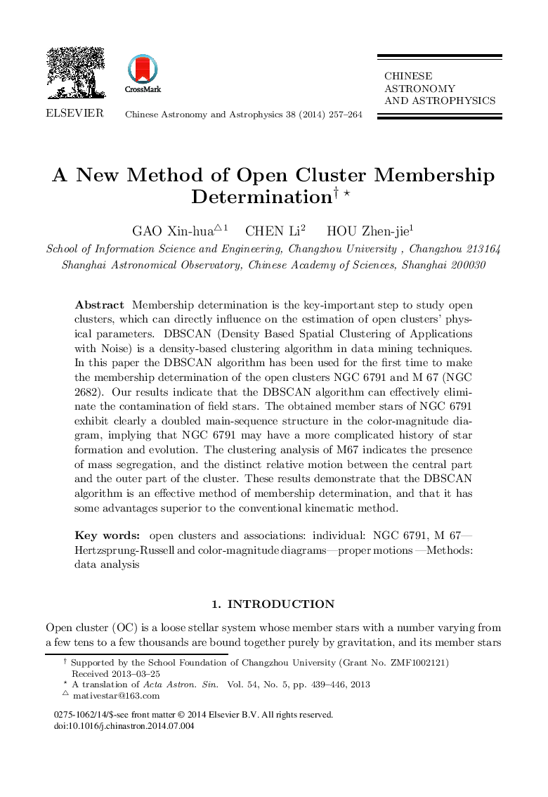 A New Method of Open Cluster Membership Determination 