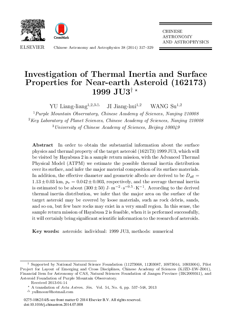 Investigation of Thermal Inertia and Surface Properties for Near-earth Asteroid (162173) 1999 JU3 