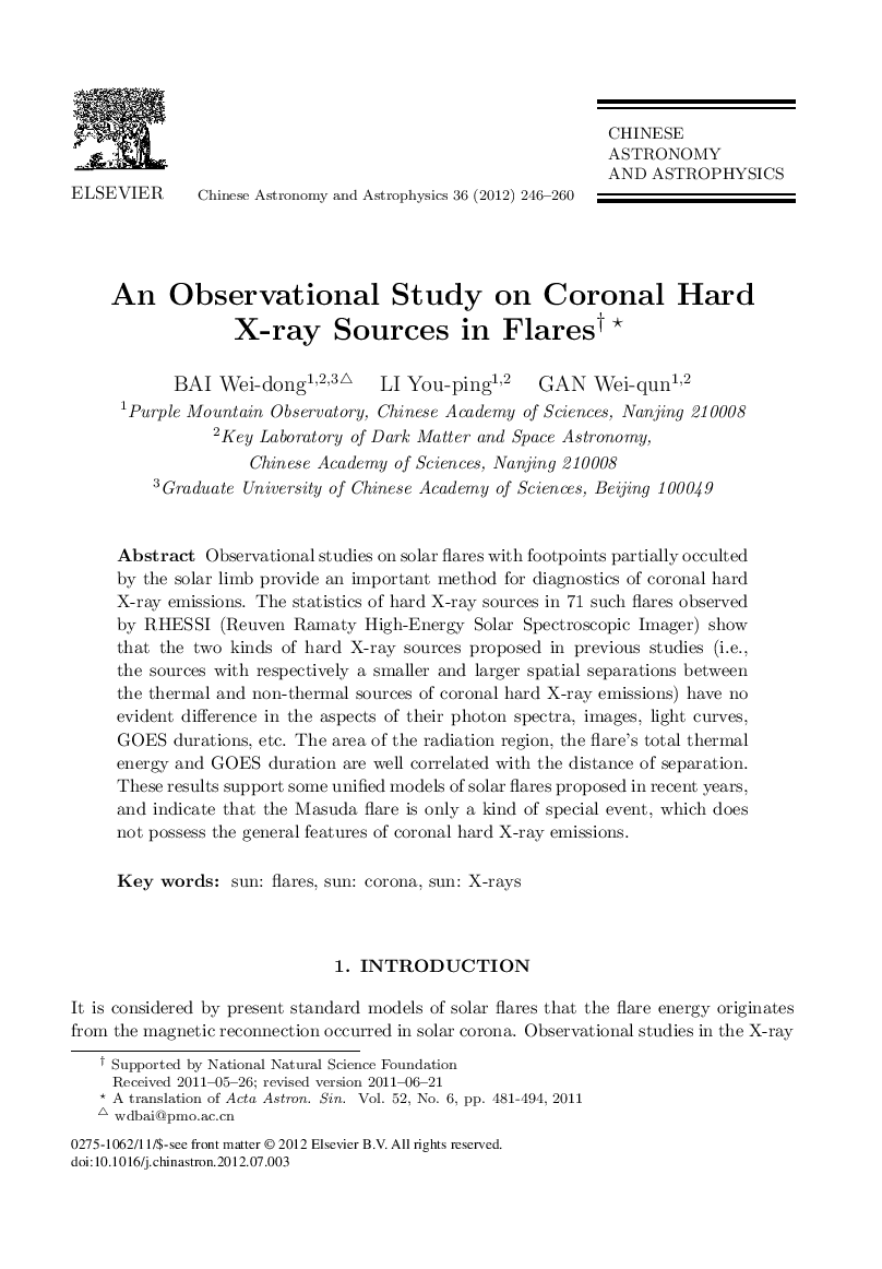 An Observational Study on Coronal Hard X-ray Sources in Flares 