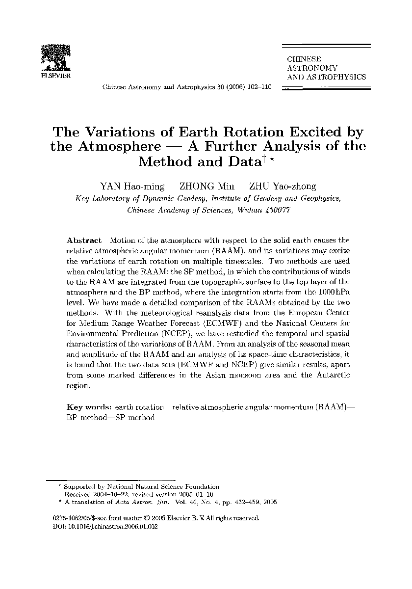 The variations of earth rotation excited by the atmosphere - A further analysis of the method and data