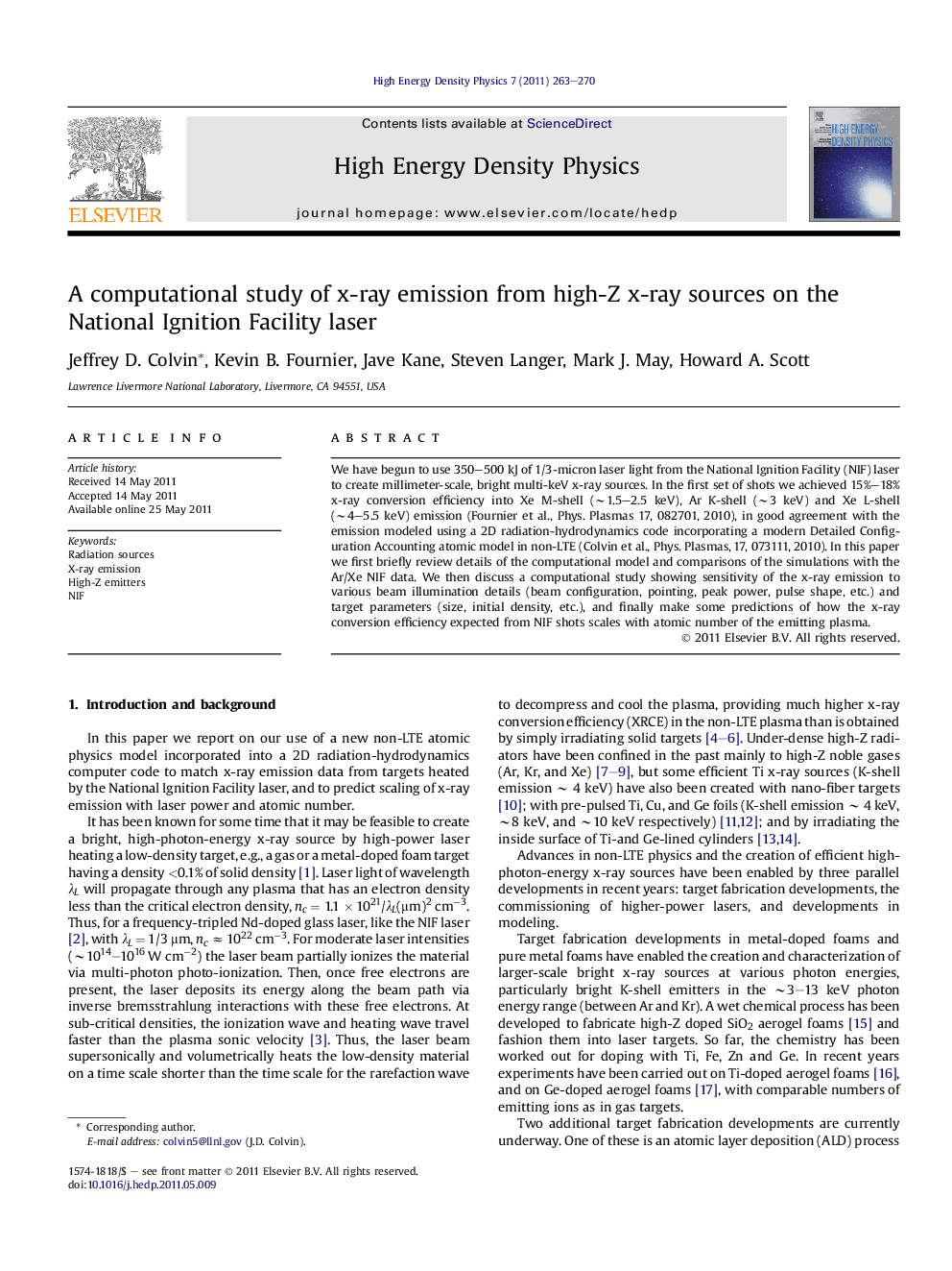 A computational study of x-ray emission from high-Z x-ray sources on the National Ignition Facility laser