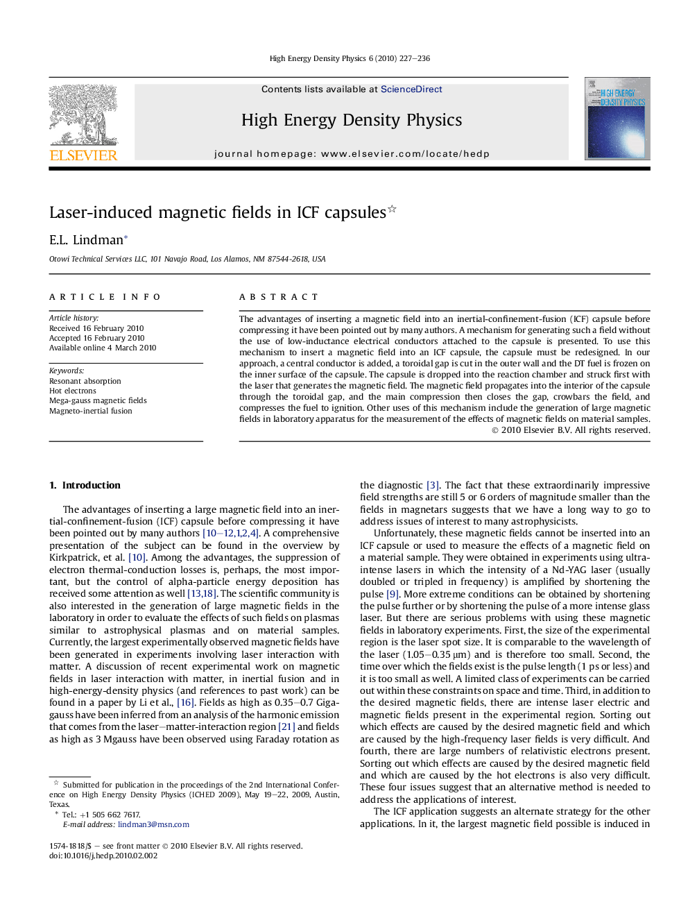 Laser-induced magnetic fields in ICF capsules 