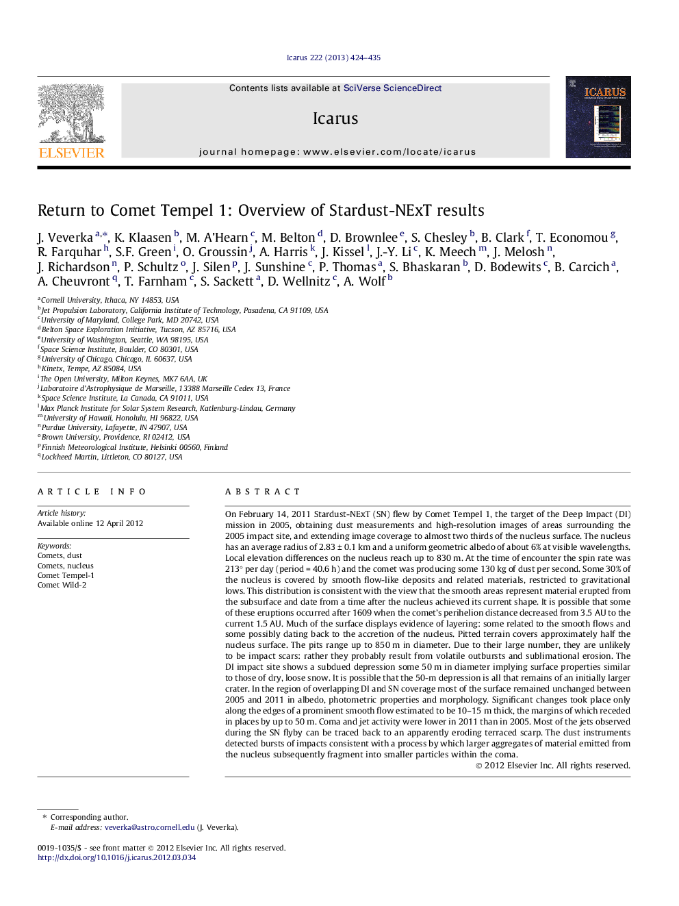 Return to Comet Tempel 1: Overview of Stardust-NExT results