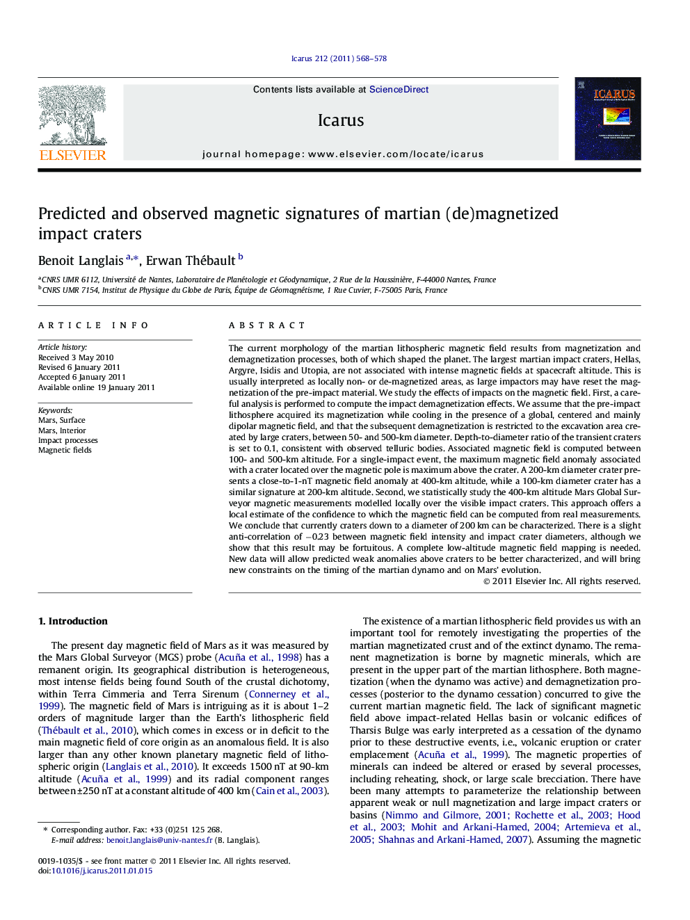 Predicted and observed magnetic signatures of martian (de)magnetized impact craters