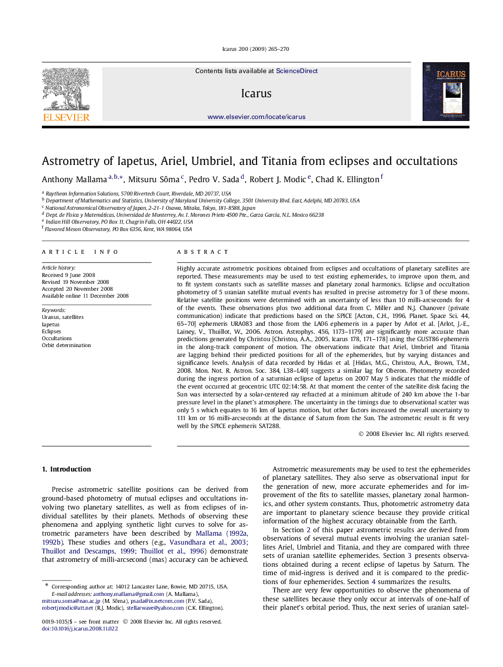 Astrometry of Iapetus, Ariel, Umbriel, and Titania from eclipses and occultations