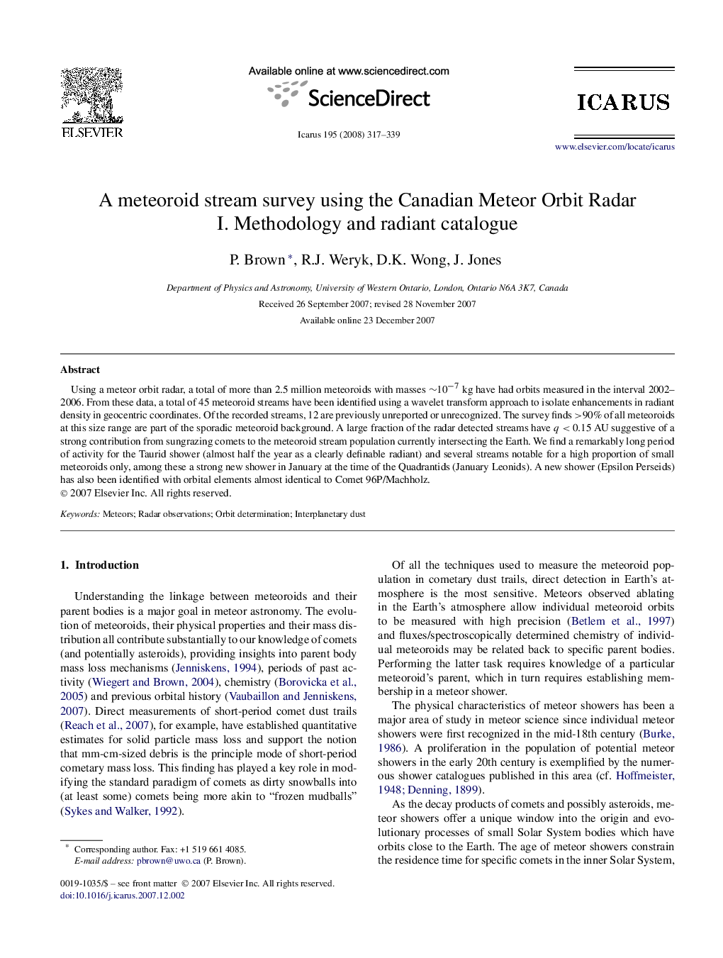 A meteoroid stream survey using the Canadian Meteor Orbit Radar: I. Methodology and radiant catalogue